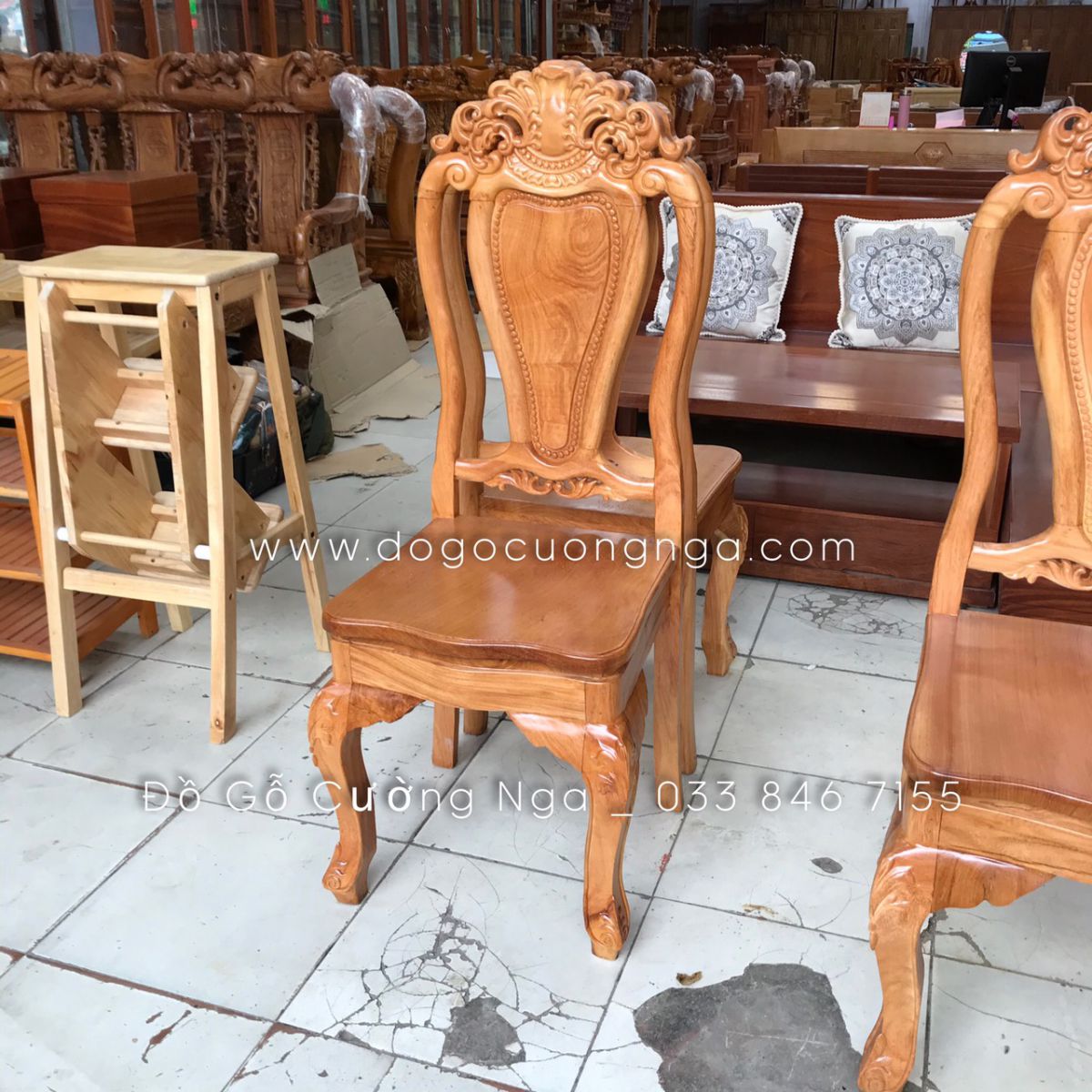 ghế ăn gỗ gõ đỏ