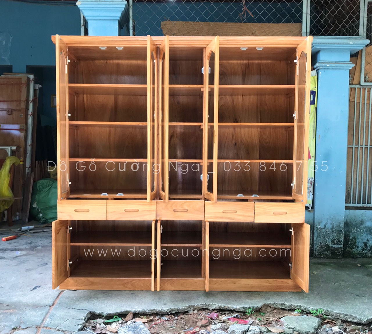  Tủ sách gỗ Gõ Đỏ cao cấp