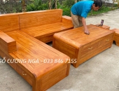 Tổng hợp tất cả các mẫu Sofa gỗ góc L đang được bán chạy nhất tại TP HCM 