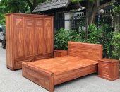 Trọn bộ combo phòng ngủ gỗ Cẩm - ĐƠN GIẢN - SÀNG TRỌNG có tại cơ sở ĐỒ GỖ CƯỜNG NGA 