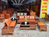 Ghế Sofa Gỗ Sồi Nga Lau Màu Óc Chó Bán Chạy Nhất Hiện Này Tại Tp HCM